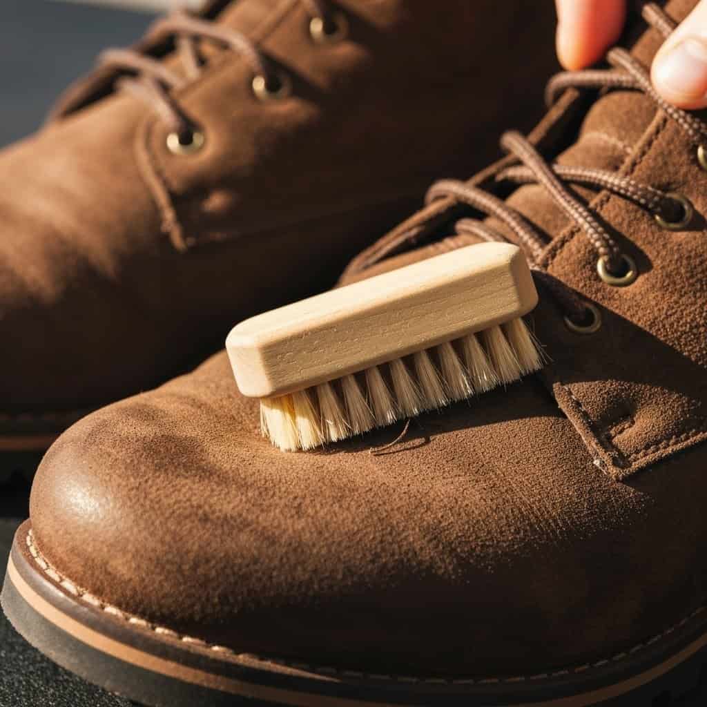 Jak usunąć sól z zamszowych i skórzanych butów zimą